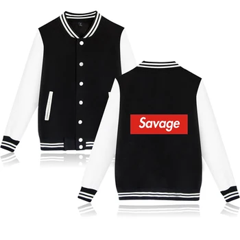 

Savage Fashion Hip Hop Men Women Pocket Baseball Jacket Hoodie Sweatshirts Coat Casual Long Sleeve Sport Hoodies Jackets Top 4XL