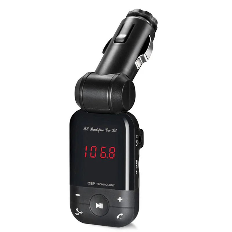 Wireless Hands Free Kit MP3 Music Player Car Bluetooth FM Transmitter Support TF Card Portable USB Charger FM Modulator #264338