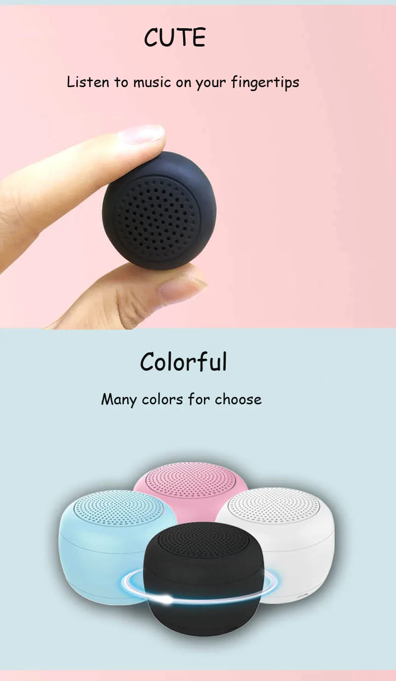 Ultra-mini Bluetooth Speaker Big Volume Outdoor Loudspeaker Music Player Remote Selfie Control for Mobile Phone Creative Gift big speaker