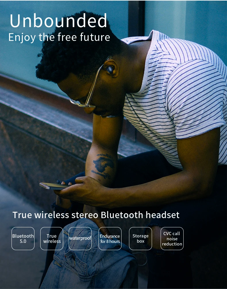 T2C TWS Беспроводные Мини Bluetooth наушники для Xiaomi huawei мобильный стерео наушники спортивные наушники с микрофоном портативная зарядная коробка