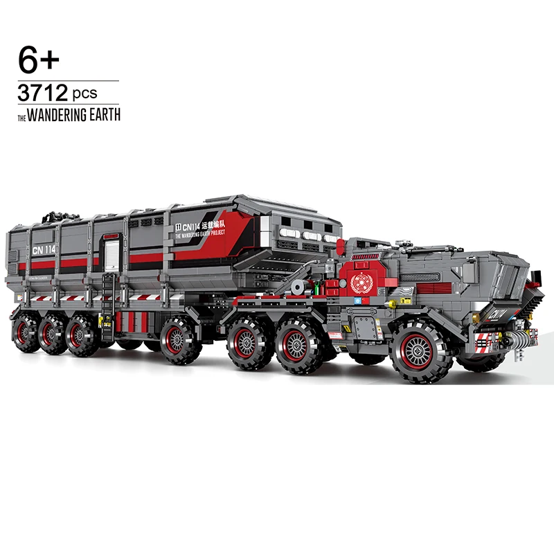 

Cargo Truck Wandering Earth Transport Truck Carrier Building Blocks Compatible Legoing Technic Super Rescue Kids Toys Gifts