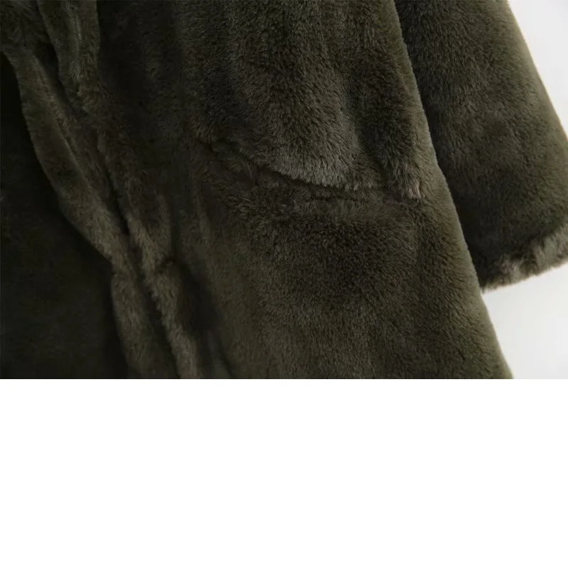 price cut  Winter new thick warm imitation fur coat in the long paragraph artificial fur female jacket Vintage