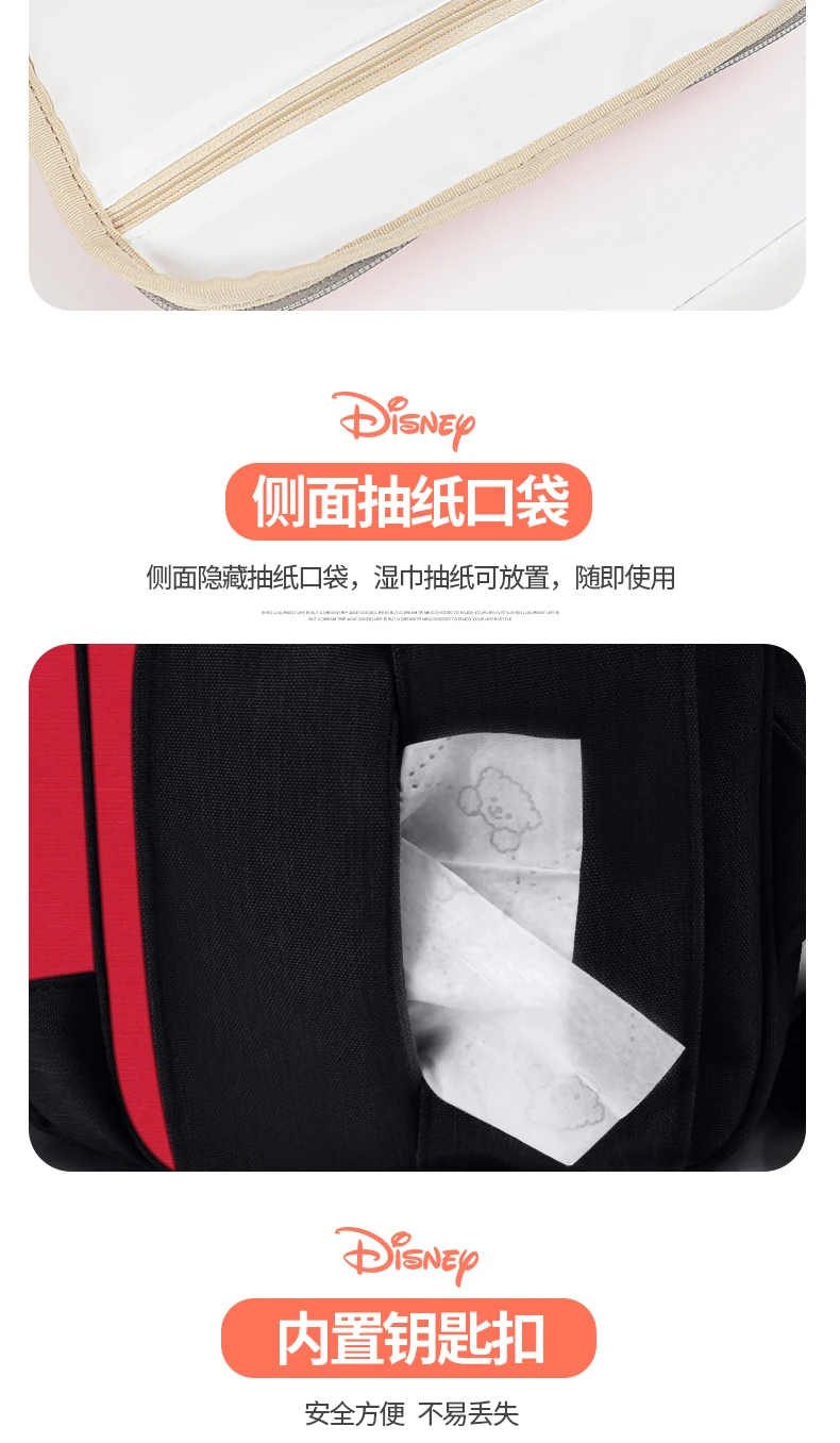 Disney Mummy Сумка Многофункциональная большая емкость Двойной плечевой рюкзак для путешествий Детская сумка для бутылки модные изоляционные сумки