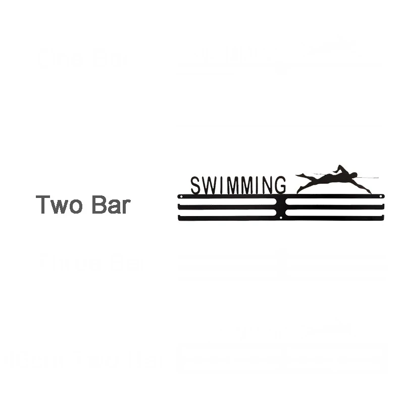 Показ swimingsports медаль за марафон вешалка - Цвет: 33cm Two Bar