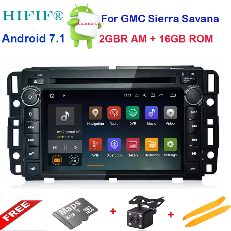 Best 7" 1024*600 Quad Core Android 7.12 2G+16G Special Car DVD for GMC Acadia 2009-2011 & GMC Denali 2007-2012 & GMC Yukon 2007-2012 0