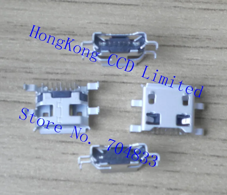 

500 шт./лот широко используемый micro USB порт зарядный разъем для планшета GPS мобильного телефона