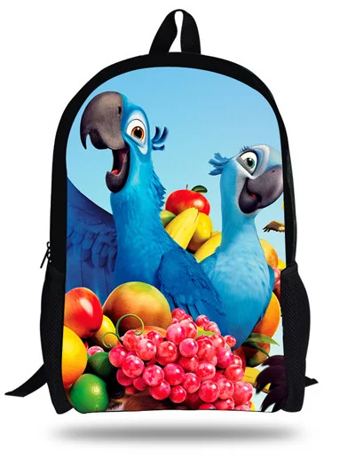 16-дюймовый Mochila Infantil Menina мультфильм Рио школьный рюкзак для детей девочек Книга Сумка От 7 до 13 лет Детские школьные рюкзаки для девочек-подростков - Цвет: Коричневый
