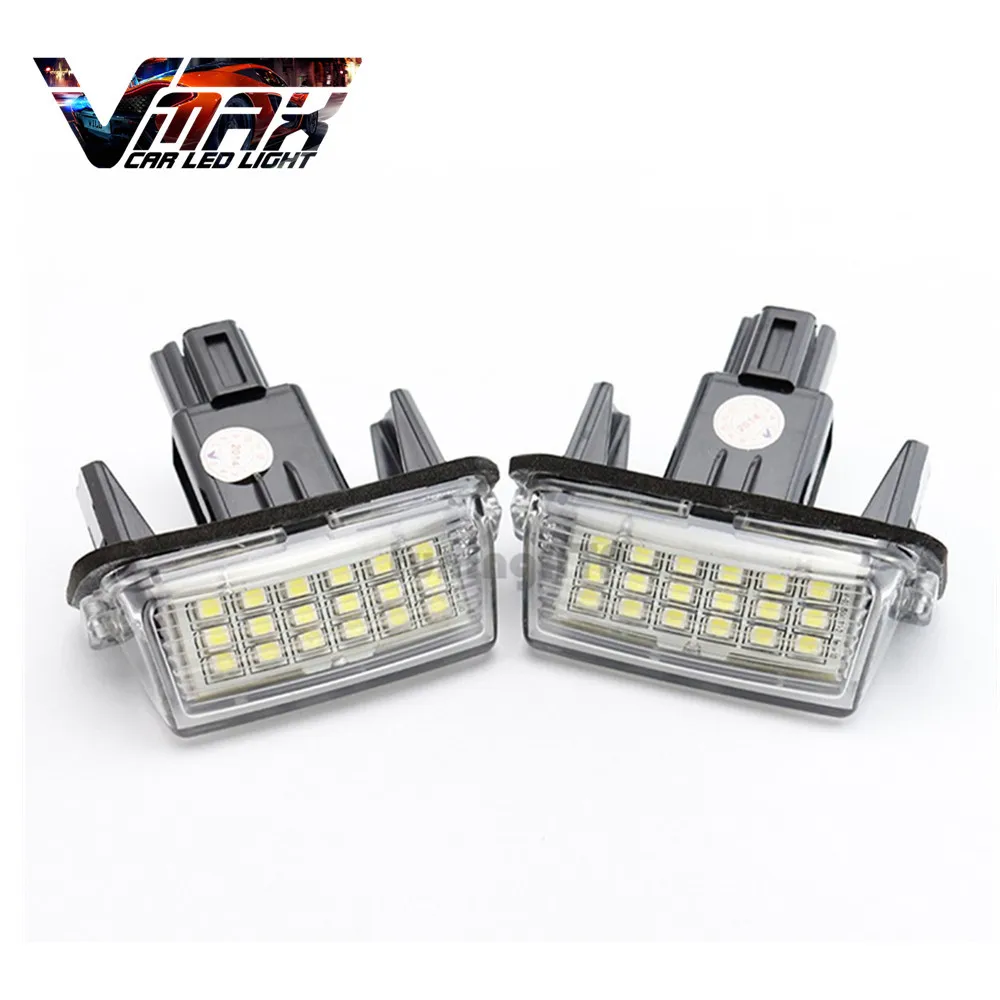 VMAX 2Pcs Car Part Accessories License Plate Light Bulbs For Toyota Camry Prius Yaris Vitz