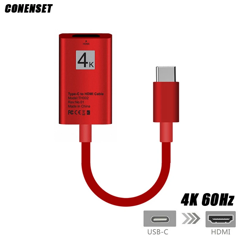 

USB Type-C HDMI Cable 4K Ultra HD TYPE USBC HDMI Male to Female For Mac Book Samsung Galaxy S8 S9 NOTE8 Huawei P20Pro USB-C HDMI