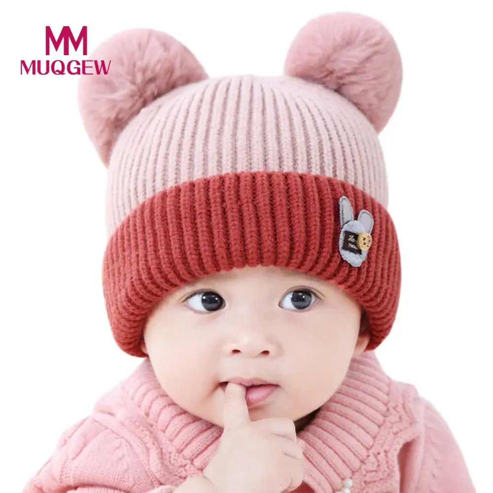 Cute Toddler Kids Girl Boy Baby Infant Winter Warm Crochet Knit Hat Beanie Cap For Boys Girls
