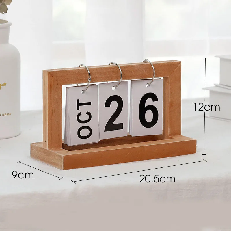 DIY календарь стол флип календари деревянные дома винтажные украшения украшение дома