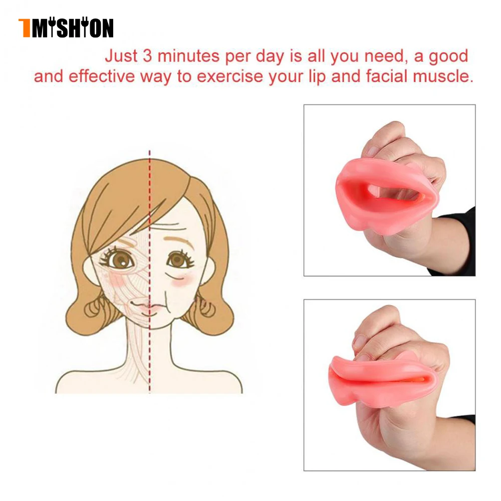

Silicone Face Lifting Lip Exerciser Mouth Muscle Tightener Tightening Anti-Wrinkle Anti-aging Oral Exerciser Facial Slimmer Tool