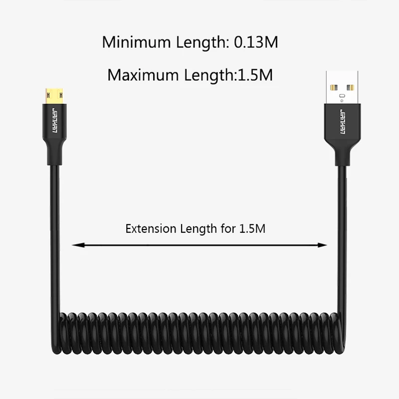 Micro usb кабель Весна Реверсивный USB зарядное устройство 2.1A Гибкая Быстрая зарядка Micro для samsung Xiaomi huawei Android мобильный телефон