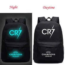 Мужской и женский модный рюкзак CP7 Ronaldo, парусиновая сумка, молодежная светящаяся школьная сумка, Наплечная Сумка для подростков, мальчиков и девочек