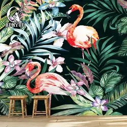 Пользовательские 3D фото обои цветок росписи обои Сад Цветок Птица живопись обои Гостиная обои для домашнего декора