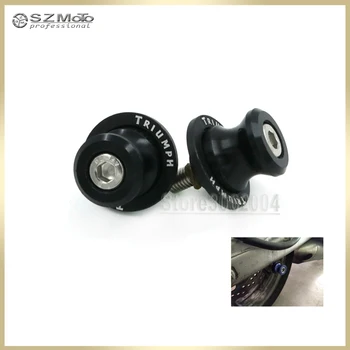 

For TRIUMPH Tiger 800 2011-2016 Tiger800 Motorcycle Accessories Swingarm Spools slider M8 0.315inch stand screws With Logo