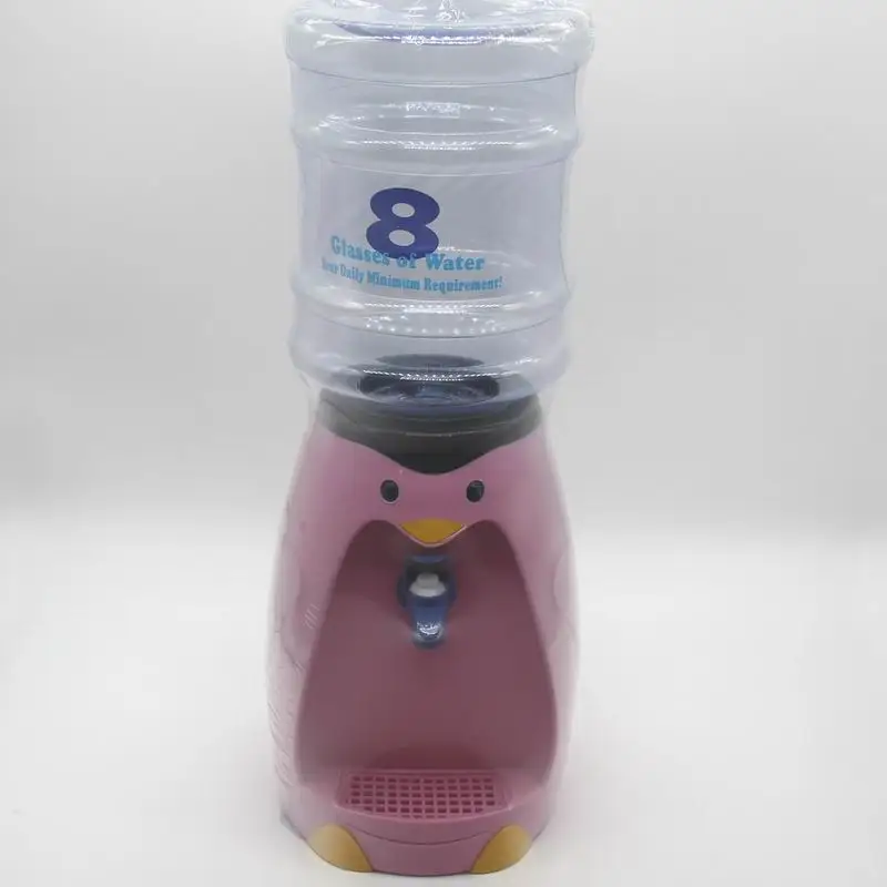 1 шт. миниатюрный Пингвин диспенсер для воды мини диспенсер для напитков 8 очков мультфильм посуда для напитков 2,5 л диспенсер для воды - Цвет: PINK