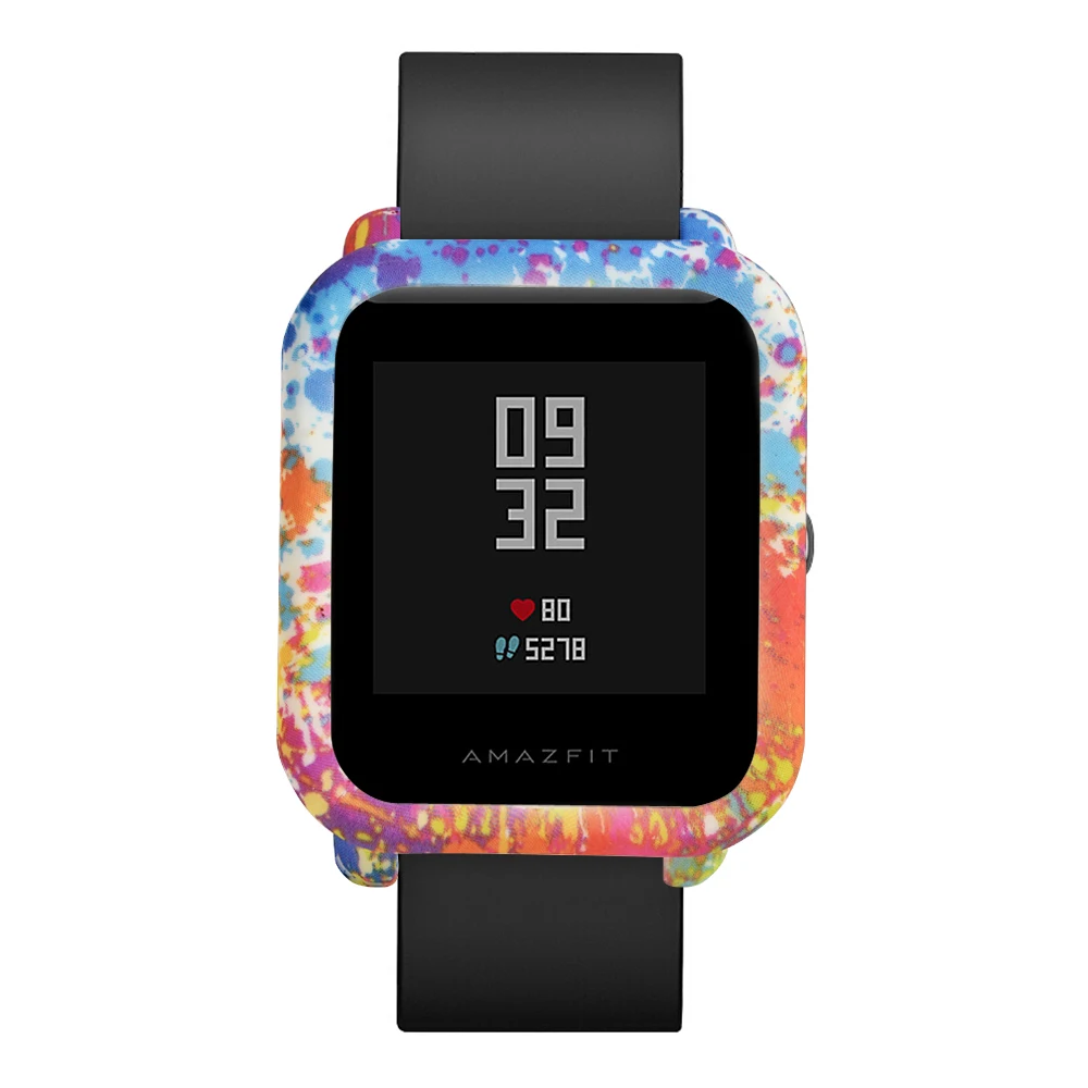 Модный мягкий красочный силиконовый чехол для Xiaomi Huami Amazfit Bip Youth Smart Watch аксессуары полная защита рамка