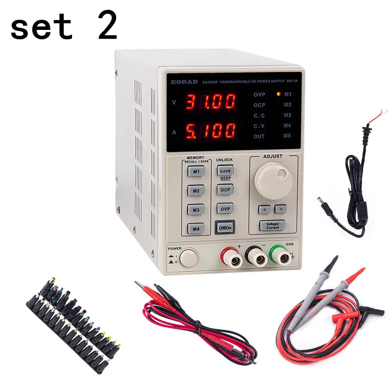 

KORAD DC Power Supply Laboratory Power Supply 30V 5A Adjustable Digital Programmable KA3005D + Silicone pen for LAB Research