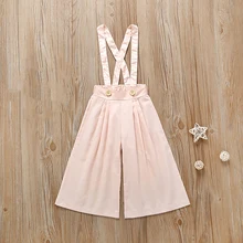 Новейший Детский комбинезон; Одноцветный комбинезон для малышей; широкие брюки; Повседневная летняя одежда с открытой спиной для малышей