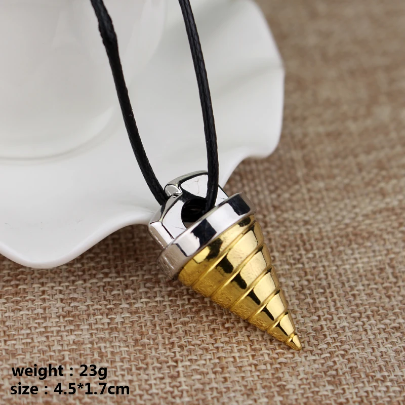 Anime Tengen Toppa Gurren Lagann Necklace Core Drill Cosplay Pendant for Women Men Jewelry Gift images - 6