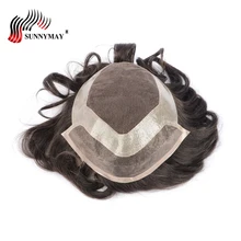 Кружевная передняя часть с кожей голливудский мужской парик, система волос, шиньоны для волос, замена волос мужской парик