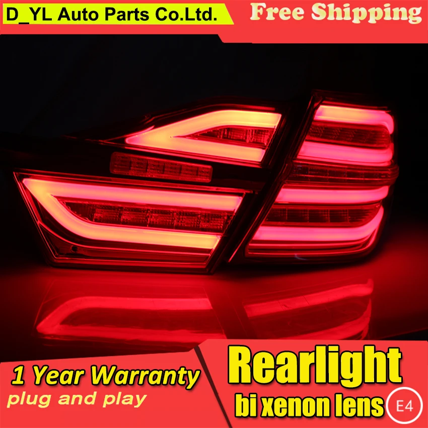 Автомобильный Стайлинг для задних фонарей- Toyota Camry светодиодный задний светлые Противотуманные фары Задний фонарь DRL тормоз+ Парк+ сигнал