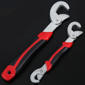 

ZK50 Drop Ship Universal Wrench Adjustable Grip Multi-Function 2pcs Wrench 9-32mm Ratchet Wrench Spanner Hand Tools Stock in US