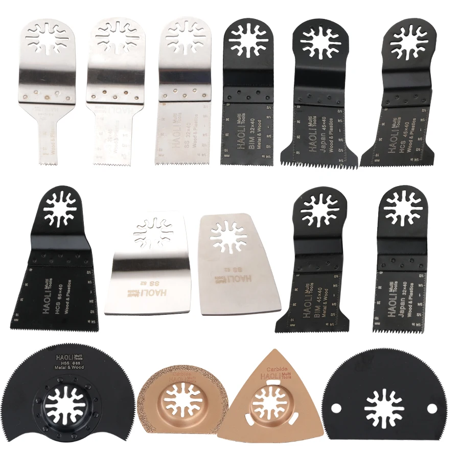

HAOLI15pcs/set Wood working Oscillating Multi tools Saw Blades Accessories fit for power tools as Dremel