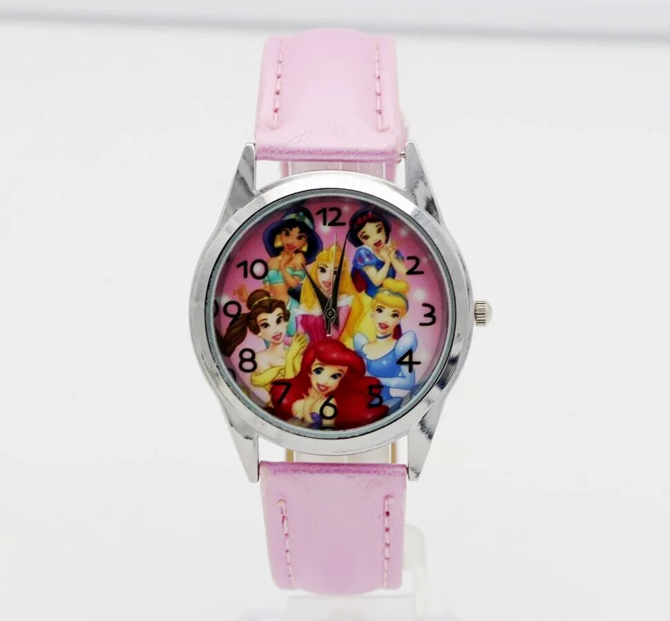 

hot selling children cute Princess dial quartz watch Snow White Girl Cartoon Birthday Party Gift for kids watch