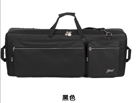 Профессиональный Толстый водонепроницаемый универсальный бренд 61 Ключ Электронный орган сумка клавиатура рюкзак посылка плечи синтезатор чехол - Цвет: black