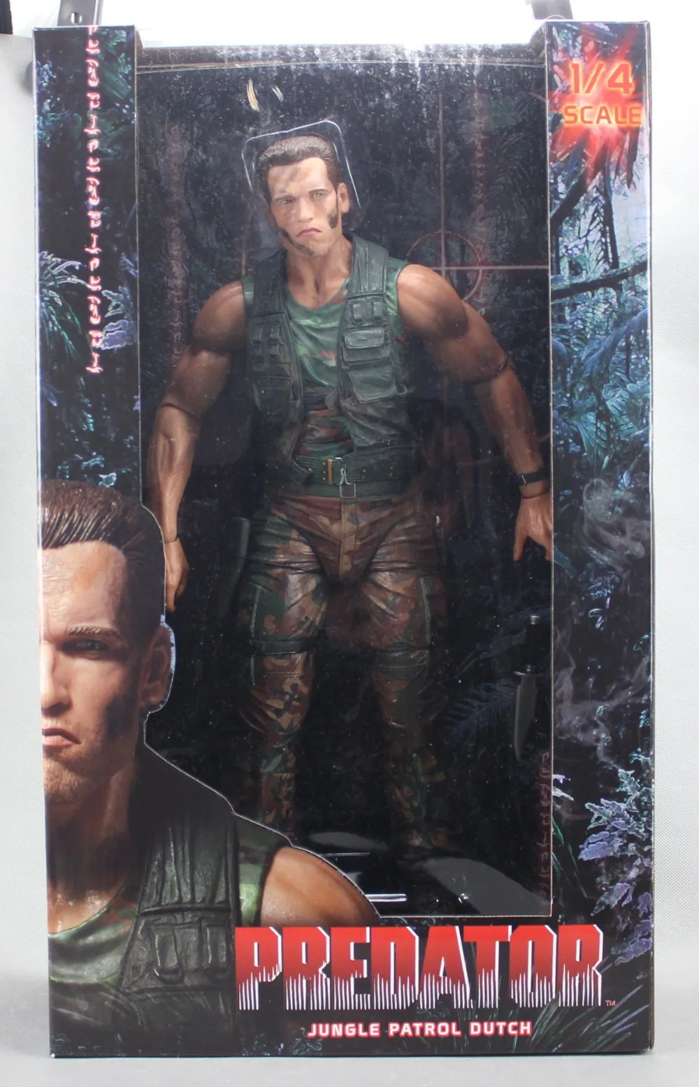 NECA Хищник джунгли патруль голландский Арнольд шварценег 1/4 фигурка