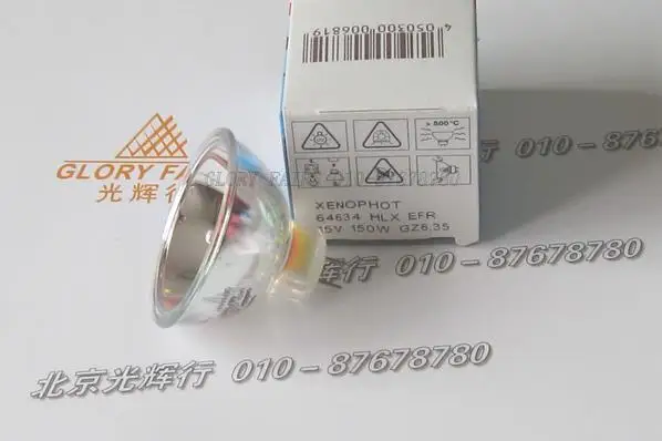 2 шт. лампа HLX 64634 Xenophot 15V150W GZ6.35 EFR HLX64634 15 в 150 Вт эндоскоп источник света галогенная |