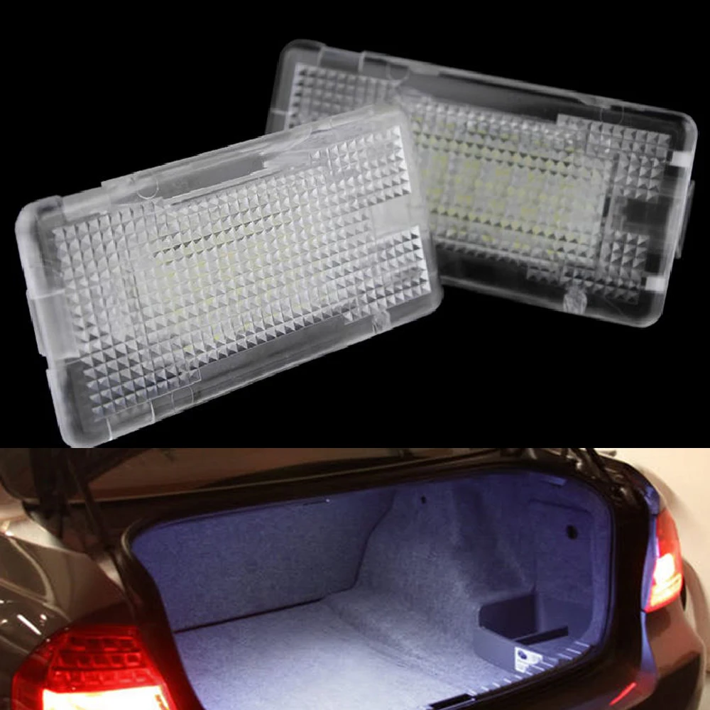 

2Pcs 24SMD Led Footwell Luggage Trunk Interior Light Glove Box Lamp No Error for BMW X5 E46 E39 E82 E88 E90 E91 E92 E53 F10 F01