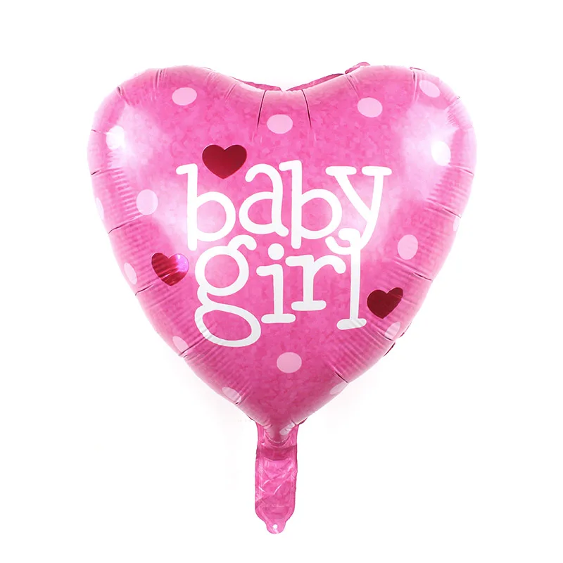 5 шт./лот, Детские фольгированные воздушные шары, гелиевые шары для мальчиков и девочек, для дня рождения, вечеринки, девичьи украшения, air balao, Классические игрушки - Цвет: 18in AX baby girl