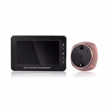 4.3 inch Door Peephole LED Doorbell Door Intercom Viewer Camera Night Vision Home Security Housekeeper F1781A