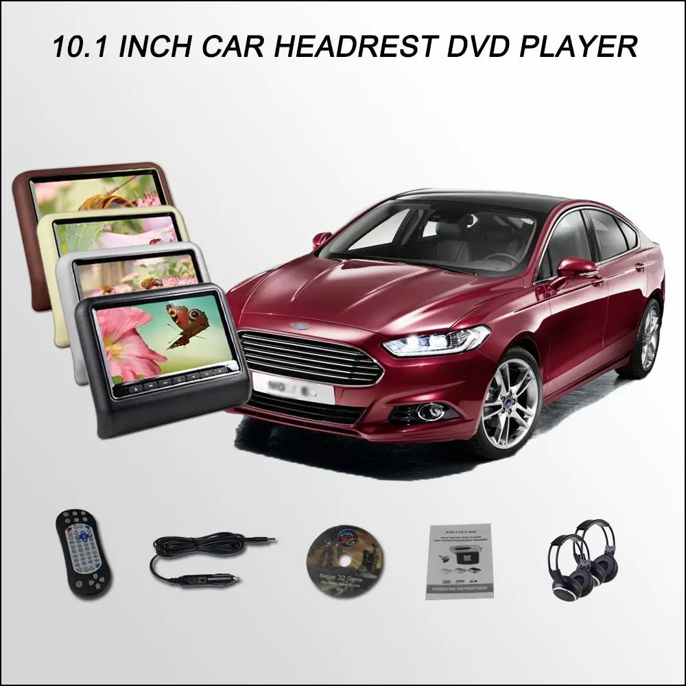 BigBigRoad For Ford MONDEO/10.1" Car Headrest Monitor / Digital LCD