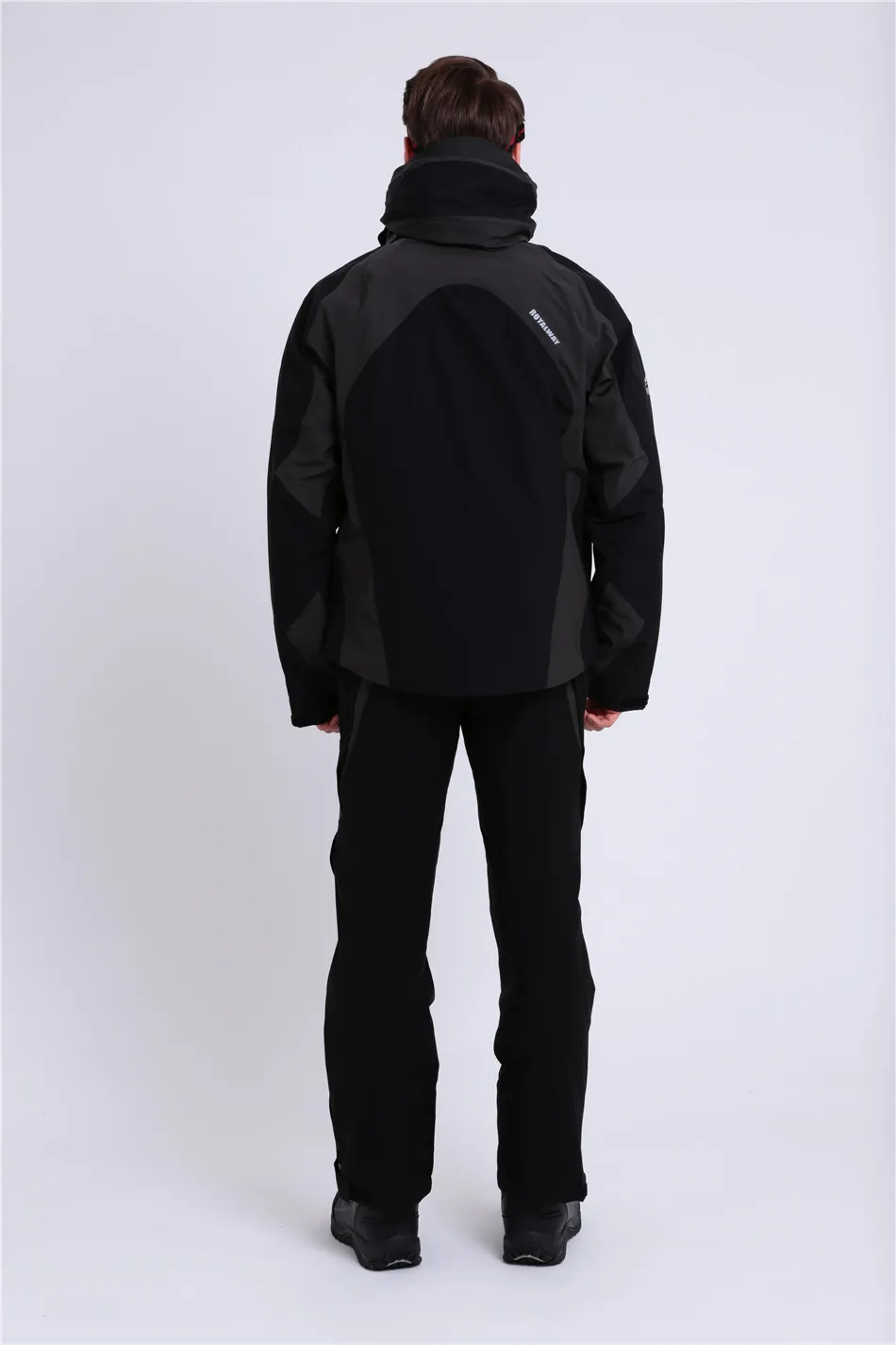 Royalway Для мужчин Лыжный спорт куртка супер теплая куртка ветрозащитная Водонепроницаемый зима recco GPS безопасности# RFSM4521G