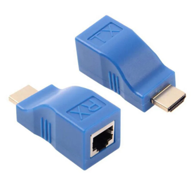 HDMI к dj45 удлинитель передатчик TX/RX HDMI V1.4 HD 1080 P более CAT6 RJ45 Ethernet кабель конвертер для ТВ Проектор DVD