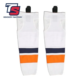 

Coldindoor free shipping 100% Polyester Breathable Islanders Ice Hockey sport Socks Cheap Shin Guards W035 high quality