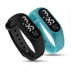 Модные мужские светодиодные цифровые часы женские повседневные спортивные силиконовые наручные часы для йоги детские часы защищенный от