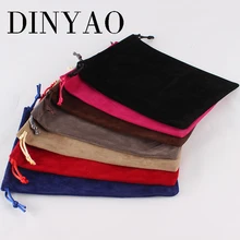 5 шт./лот 15*20 см Производитель 7 видов цветов с логотипом, рисунком по индивидуальному заказу двухсторонний бархатный шнурок мешок вместительный, ювелирное изделие, подарок сумка