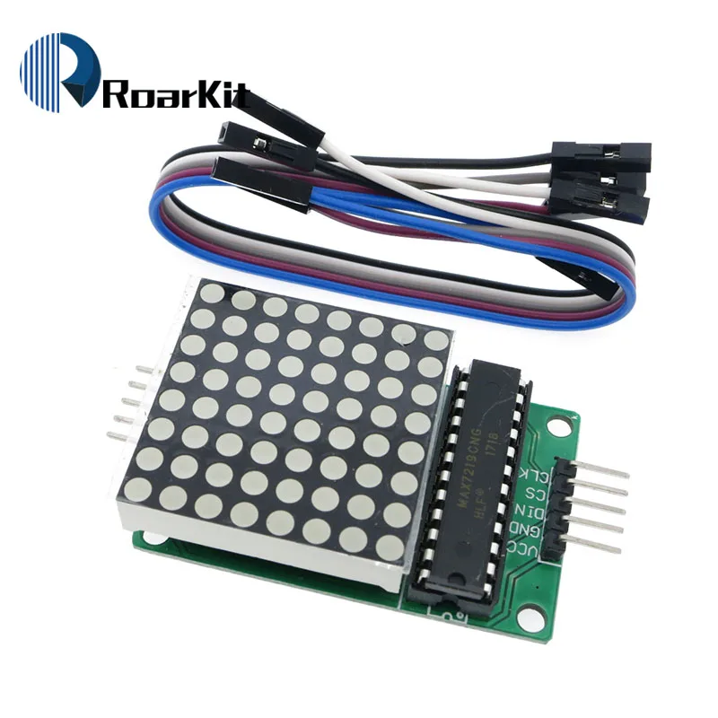 

MAX7219 Dot Led Matrix Module MCU LED Display Control Module For Arduino 5V Interface Module 8 x 8 Output Input Common Cathode