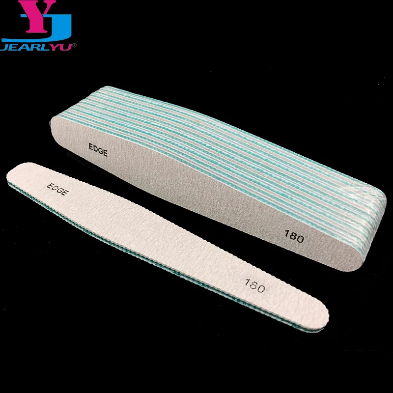 

10 Pcs Drop Style Nail File 180/180 Strong Lima Buffer Buffing Files Nail Accessories Tools Broca Unhas Professional Nails File