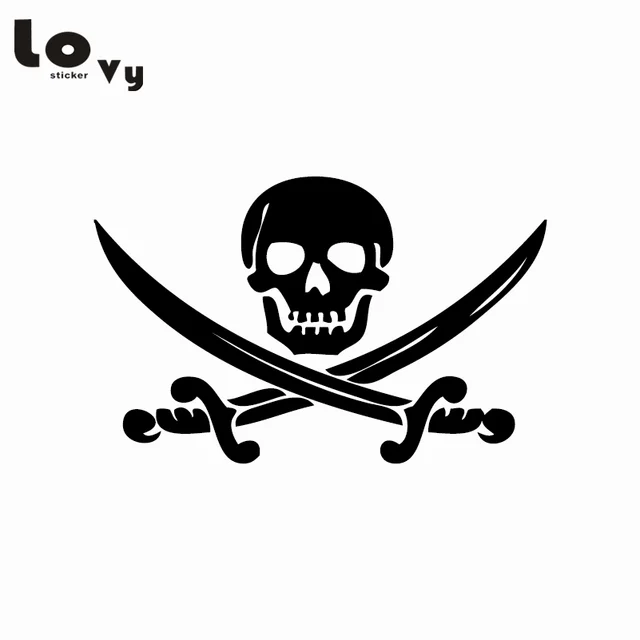 pirate skull cross sabres