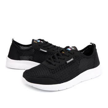 

Large size spring and summer men's running shoes mesh shoes breathable non-slip lightweight shock-absorbing running shoes 35-50
