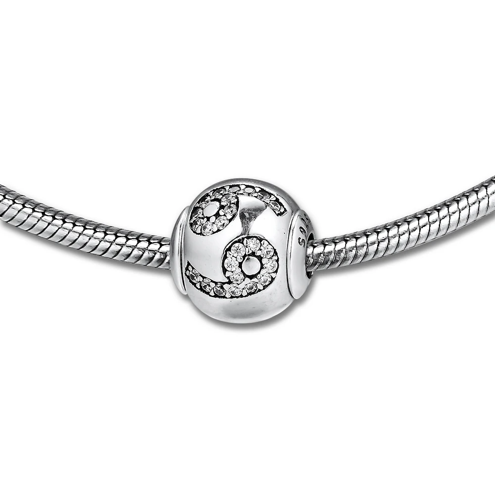 

Fits for Pandora Charms Essence Bracelets Cancer Essence Beads 100% 925 Sterling Silver Jewelry Free Shipping