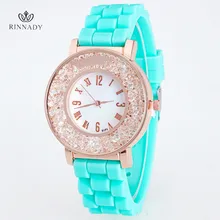 RINNADY New Fashion Brand Silicone Women Watch Quartz Casual Watch Style Women Dress Watch For Women Girls Lady Relogio Feminino