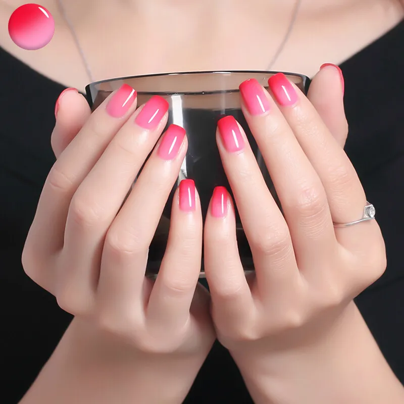 Gel Len Chameleon Temperature Color Changing Nail Polish For Gel Len Chameleon Temperature Color Changing Nail Polish For Art Long Lasting Soak Off Led Uv Lacquer 1pcs In From Beauty Health On