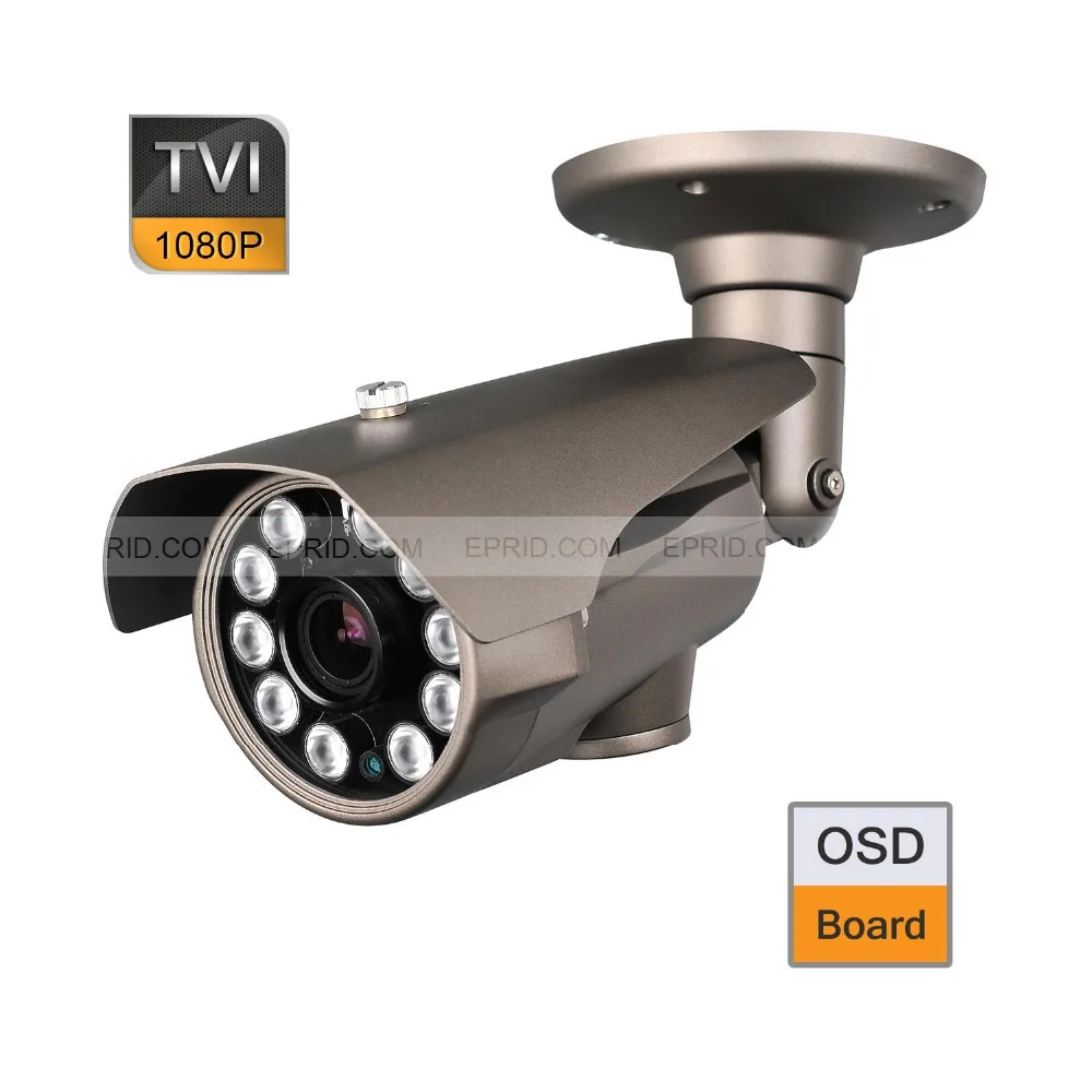 

HD-TVI 1080P 2.0MP 10PCs Super-LED 2.8-12mm Lens CCTV Camera OSD Board